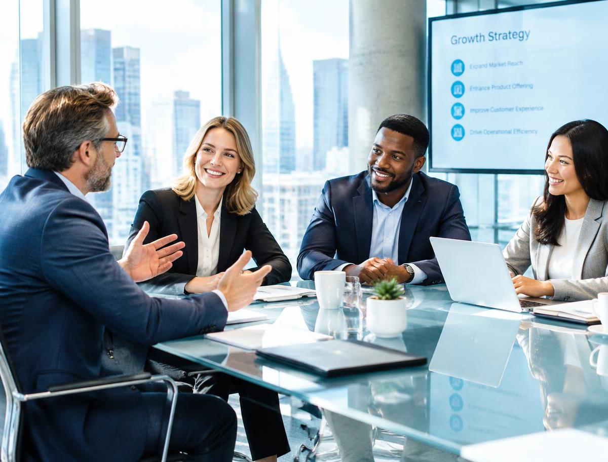 Executives in a strategy session